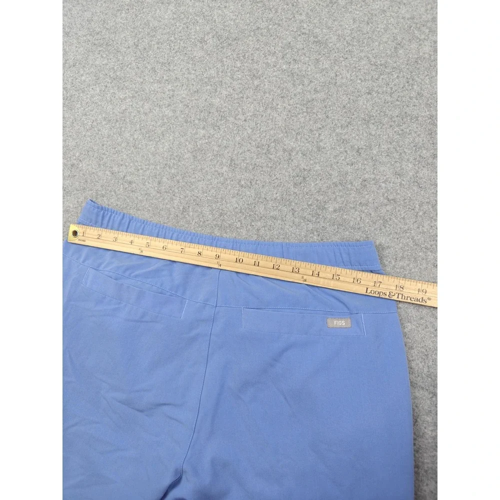 FIGS Scrub Pants Mens Medium Short‎ Blue Technical Collection Jogger Drawstring